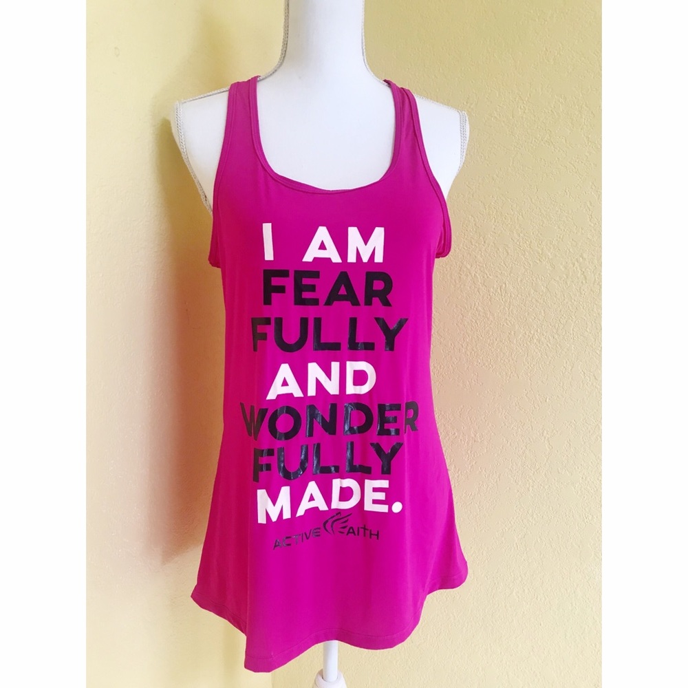 Active Faith Pink Tank Workout